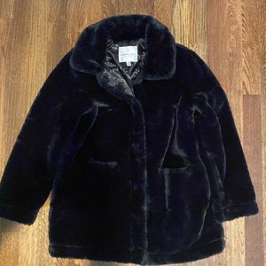 Urban Republic faux fur girls coat size L 14/16